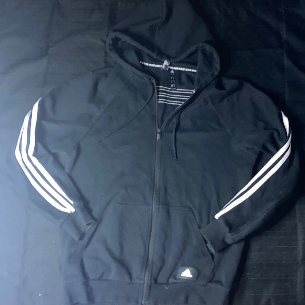 Adidas Zip Up (Black)